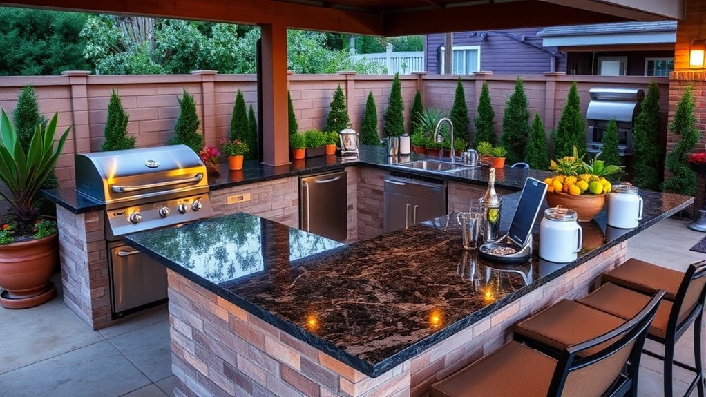 outdoor kitchen island considerations