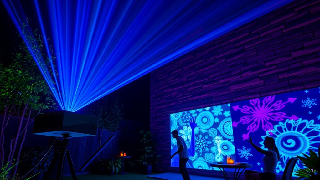 outdoor laser projector considerations