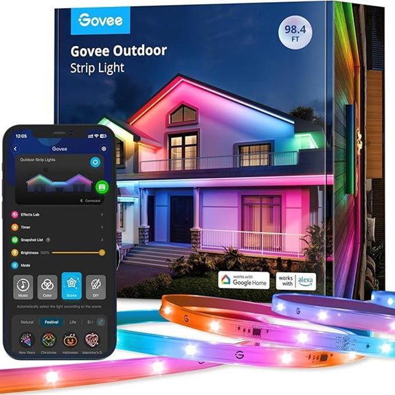 Govee Outdoor LED Strip Lights Alexa & Google Compatible