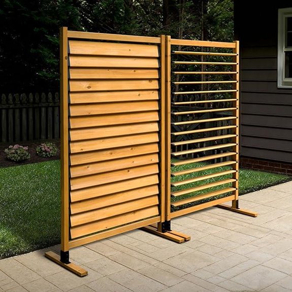Solara Louvered Privacy Screen for Outdoor Patio