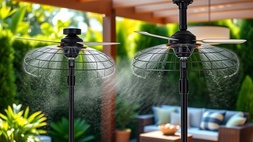 outdoor misting fan considerations