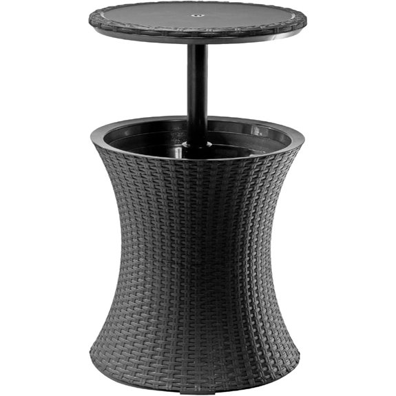 Keter Pacific Cool Bar Patio Side Table with Cooler