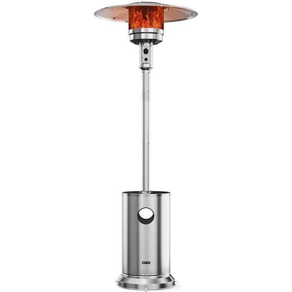 East Oak 50,000 BTU Outdoor Patio Heater with Wheels