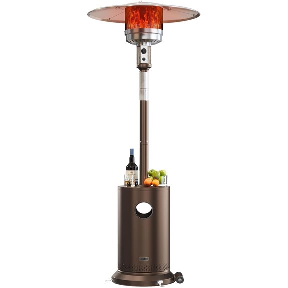 East Oak 50,000 BTU Outdoor Patio Heater with Table
