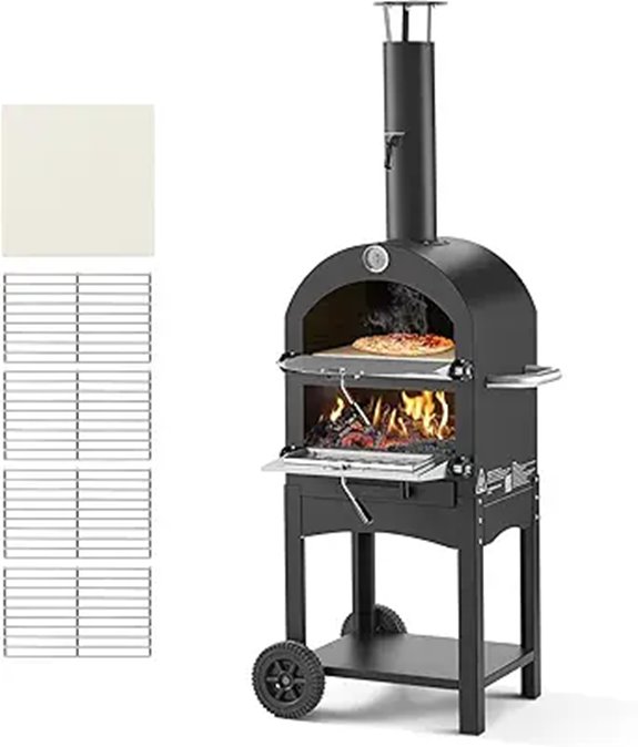 VEVOR Outdoor 12 Pellet Fire Pizza Oven