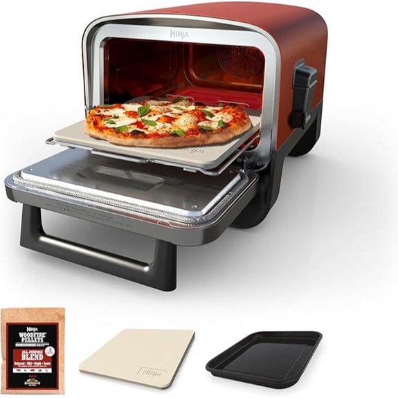 Ninja Woodfire Outdoor Pizza Oven with Smoker and Pellets