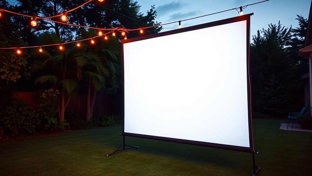 outdoor projector screen considerations