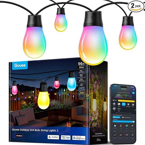 outdoor rgbic string lights
