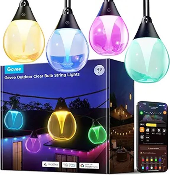 Govee Outdoor RGBWIC String Lights with 15 LEDs