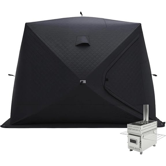 Albott Outdoor Sauna Tent with Stove for 4-6 Persons