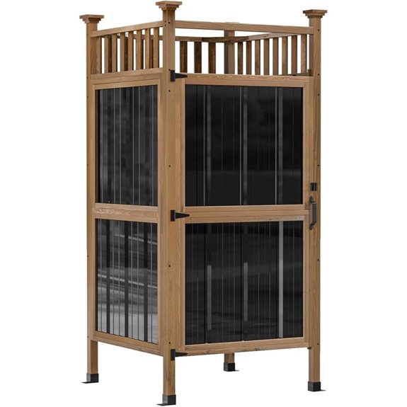 GDLF Outdoor Shower Enclosure with Lockable Door