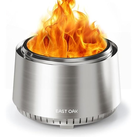 East Oak Fuoco Smokeless Fire Pit for Outdoors