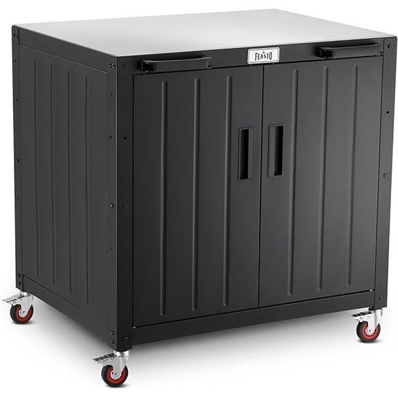 Outdoor Grill Station with Storage and Stainless Top