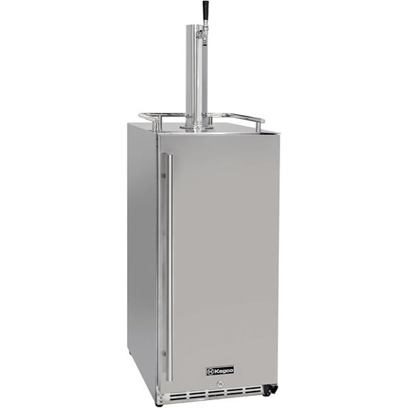 Kegco 15 Outdoor Single Tap Stainless Kegerator
