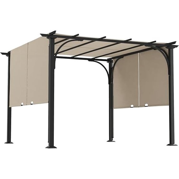 Outsunny 10'x10' Patio Pergola with Canopy