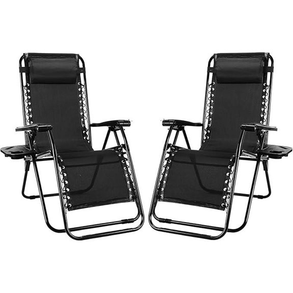 Zero Gravity Lounge Chairs Set of 2