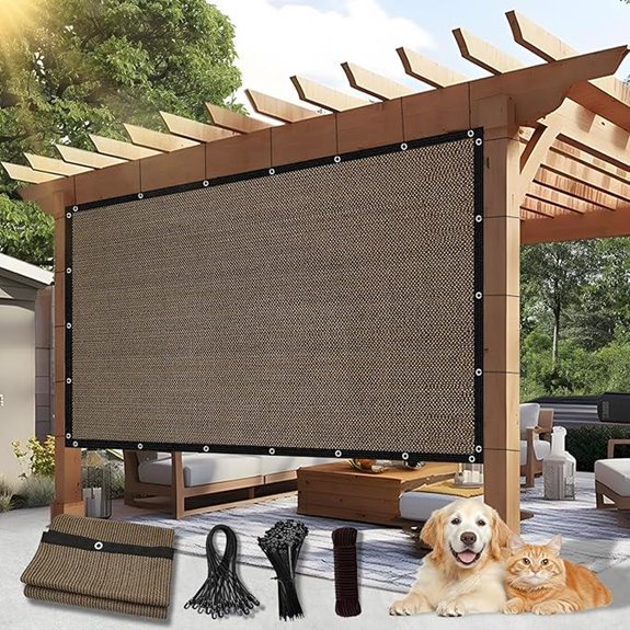 Outdoor Sun Shade Cloth for Patio and Garden