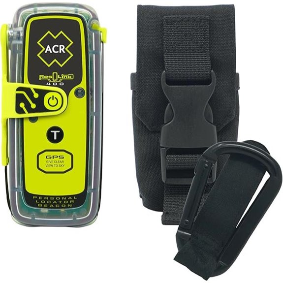 ACR ResQlink 400 Personal Locator Beacon with Pouch and Carabiner Bundle