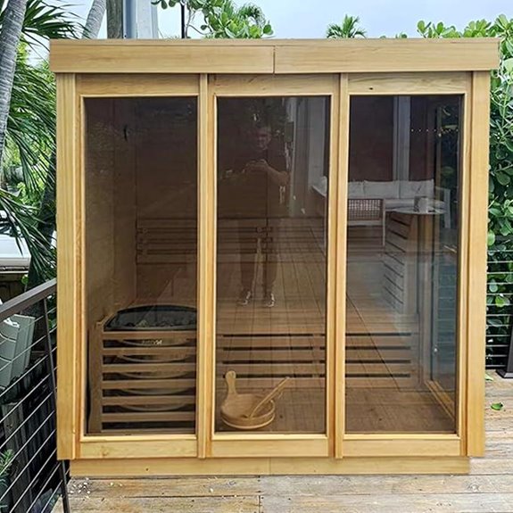 Customized Outdoor Sauna for 2-8 Persons