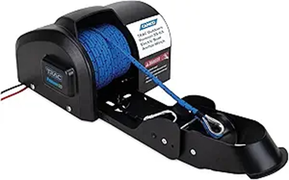 Camco Pontoon Electric Boat Anchor Winch with Rope
