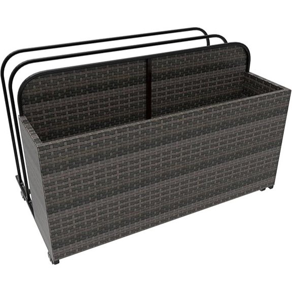 Poolside Float Storage Bin for Pool Accessories