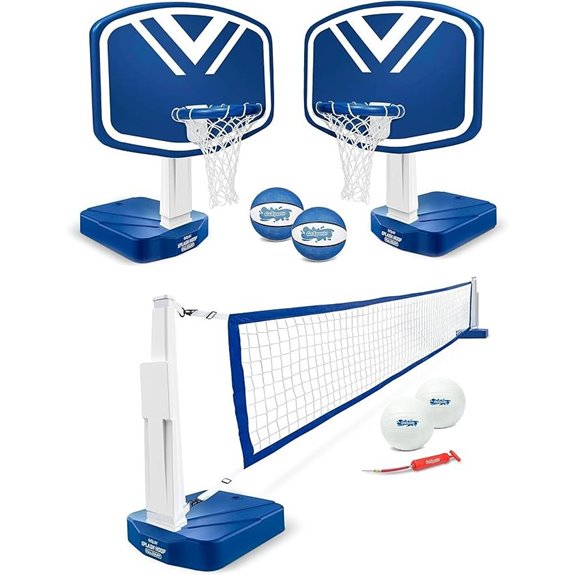 GoSports Splash Hoop Pool Basketball & Volleyball Set
