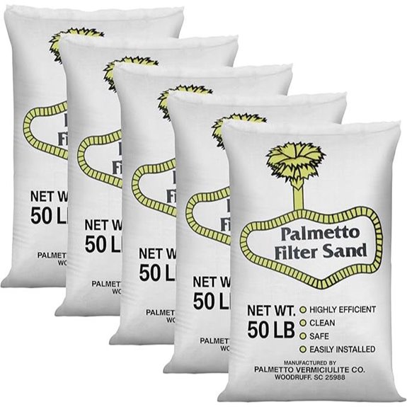 Palmetto 5 Pack Pool Filter Sand for Clear Water