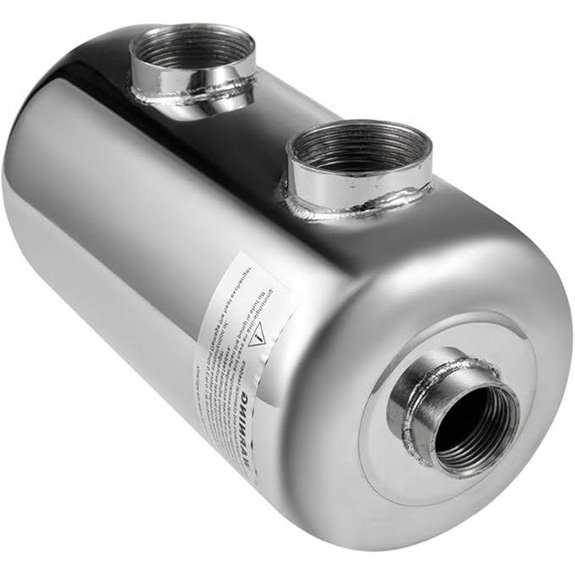 DNYSYSJ Pool Heat Exchanger 1 + 1.5 FPT Stainless Steel