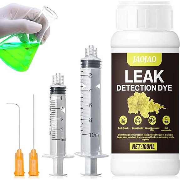 JAOJAO Pool Leak Detection Kit with Fluorescence Dye