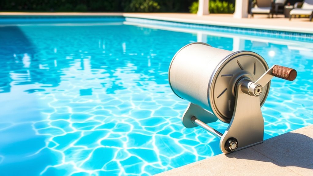 pool reel size and durability