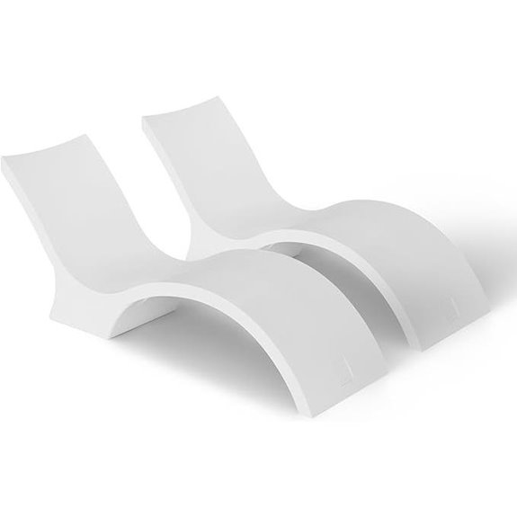 Ledge Lounger Deep Poolside Chaise (Set of 2)