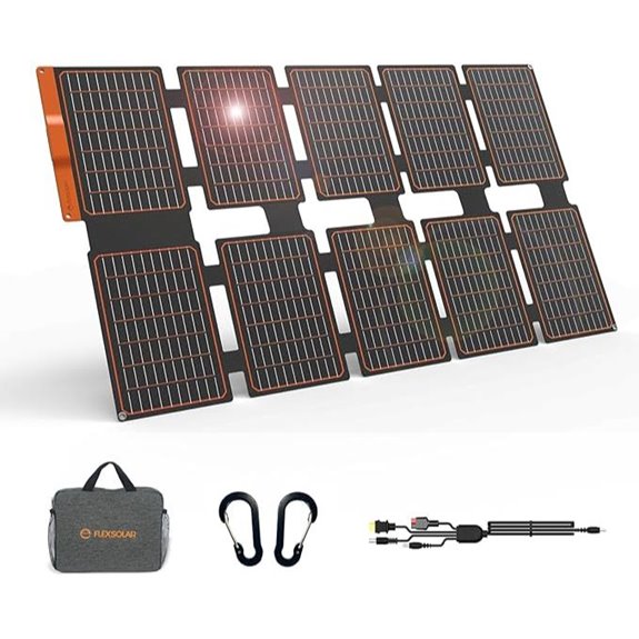 FlexSolar 100W Portable Solar Panel Charger