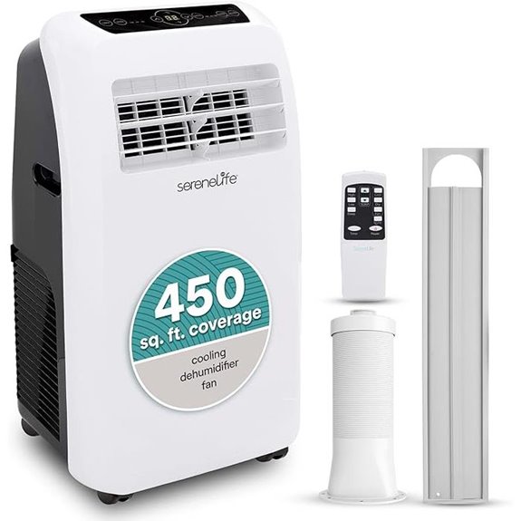 SereneLife 12,000 BTU Portable Air Conditioner with Remote