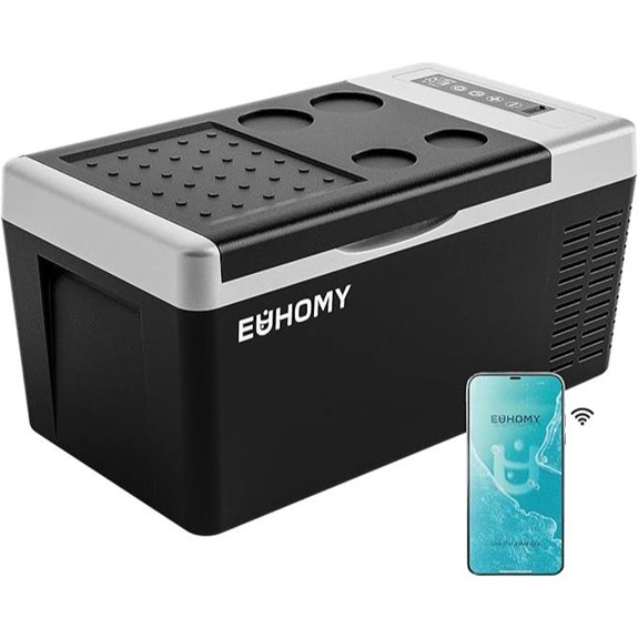 EUHOMY 12V Portable Car Refrigerator Cooler Freezer
