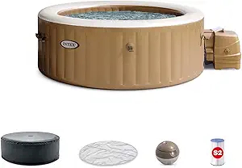 INTEX PureSpa Bubble Massage Portable Hot Tub (4-Person)