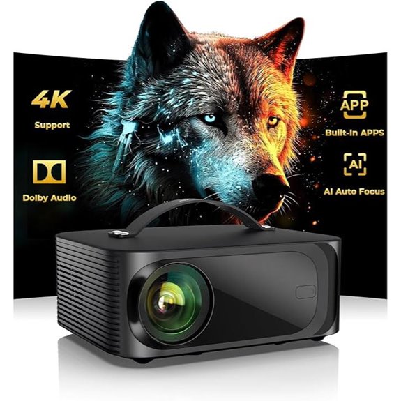 portable 4k wifi projector