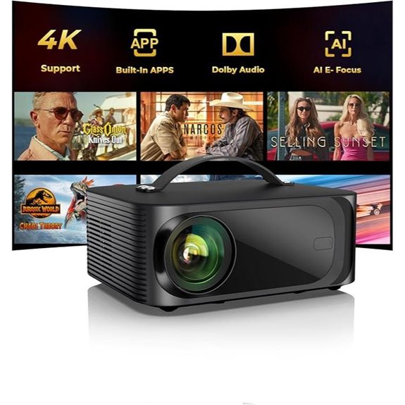 portable 4k wifi projector