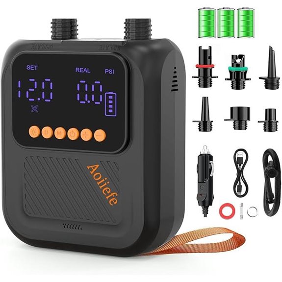 Portable Electric SUP Pump with Auto-Off and Dual Stage