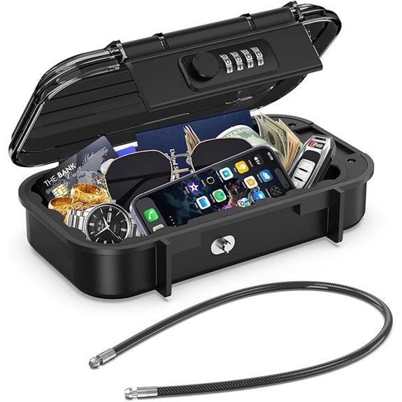 LOFICOPER Portable Lock Box with Combination Lock
