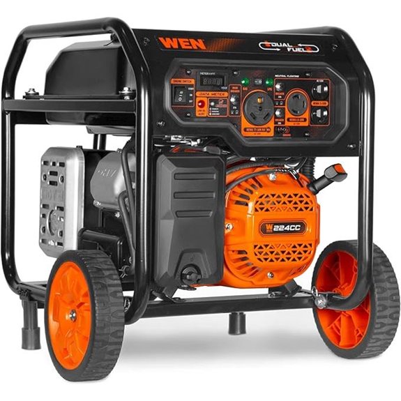WEN 5600-Watt Dual Fuel Generator with Wheels
