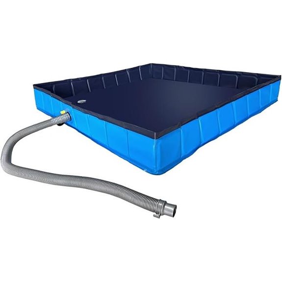 Foldable Portable Shower Pan for Indoor and Outdoor Use