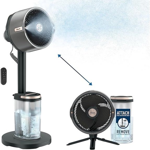 Shark FlexBreeze Pro Mist Fan with Battery & Misting