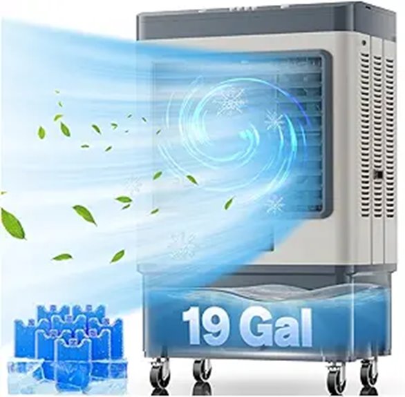 Auertech 48 Portable Evaporative Cooler with Oscillation