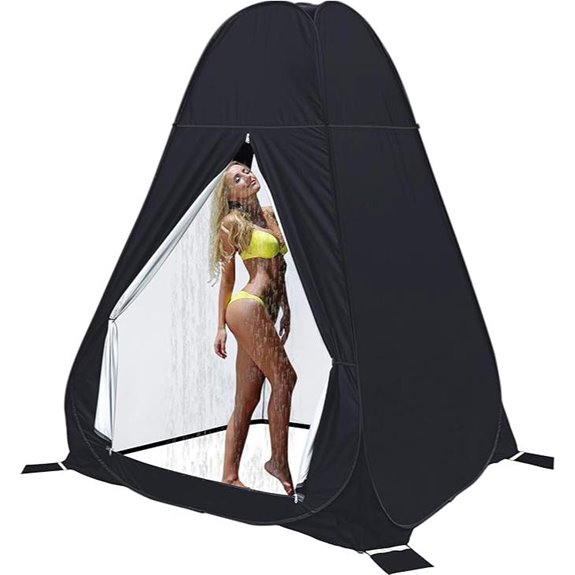 Anngrowy 7FT Portable Outdoor Shower Privacy Tent