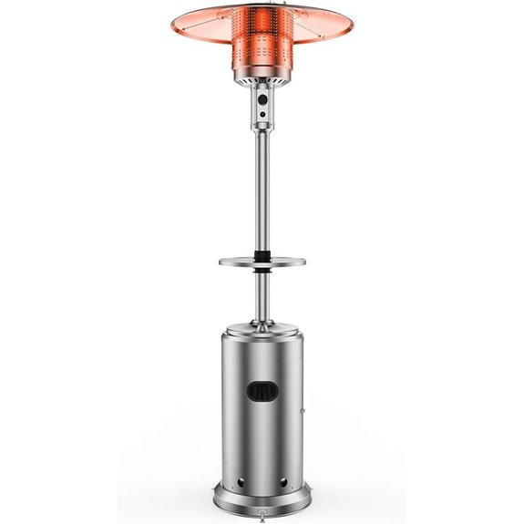 Propane Patio Heater with Table and Wheels
