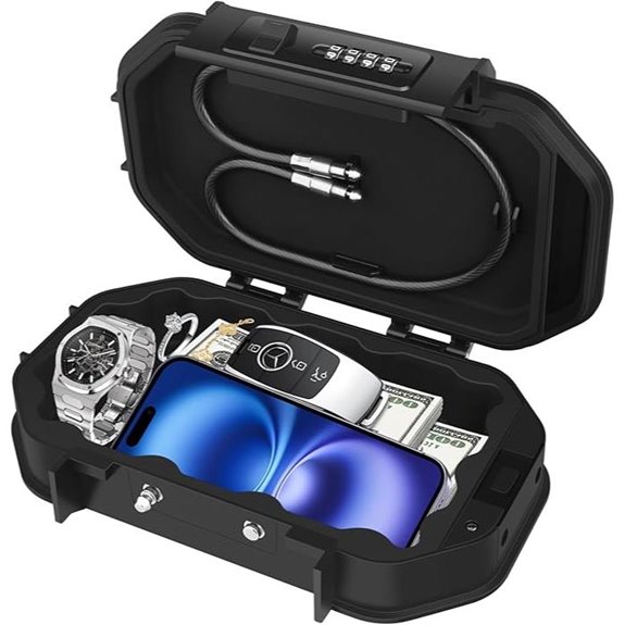 Diyife Portable Safe Lock Box with Combination Code