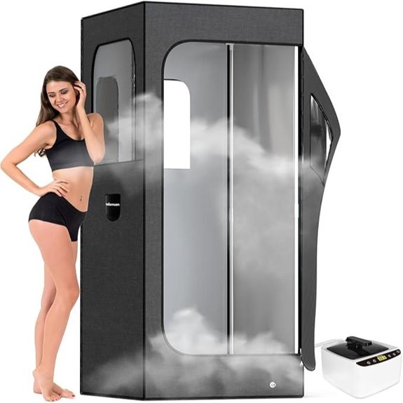 Adamson Portable Steam Sauna with Chair and Remote