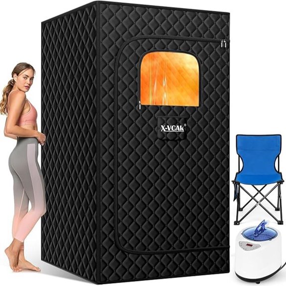 Portable Sauna Box with Steamer and Remote Control