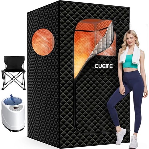 Portable Home Steam Sauna with Remote & Foldable Tent