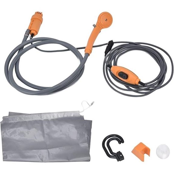 Portable Camping Shower System with Flexible Hose